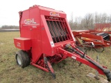 134. Very Nice Gehl Model 1475 TDC Twine Tie Round Baler, Push Off, Crowdin