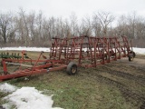 152. Melroe Model 452 50 FT. 9 Section Harrow on Hydraulic Fold Back Cart