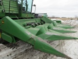 169. John Deere 444 4 Row Wide High Tin Corn Head