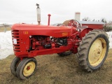 179. Massey Harris Model 33 Gas Tractor, Narrow Front, Fenders, 13.6 X 38 R