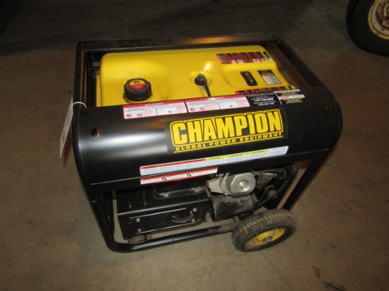 1258. Champion 9500 Watt Gas Powered Generator, Electric Start