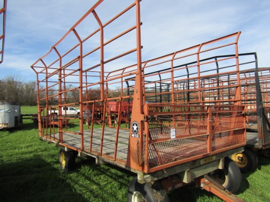 652. Meyers 9 X 18 Steel Bale Throw Rack, Dual Steel Side Doors on Meyers 1