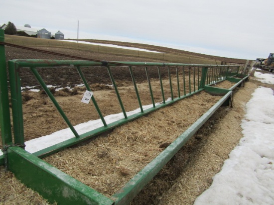 297. Schoessow 20 FT. Fence Line Feed Bunk