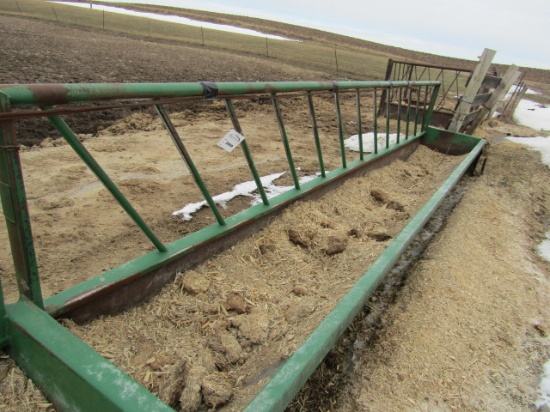 299. Schoessow 20 FT. Fence Line Feed Bunk