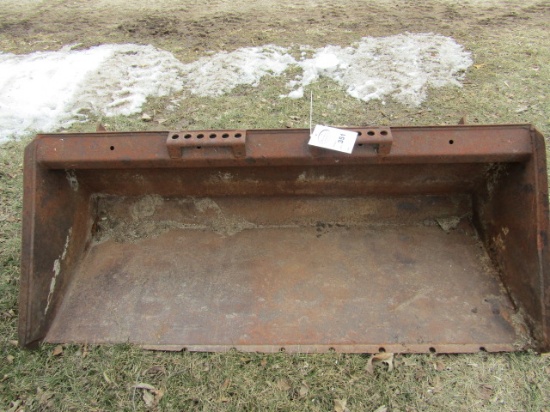 351. 5 FT. Skid Loader Utility Bucket ( Needs Cutting Edge Replaced)
