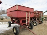 304. J&M 275 BU Gravity Box, Extensions, Ladder on Harms 10 Ton Four Wheel