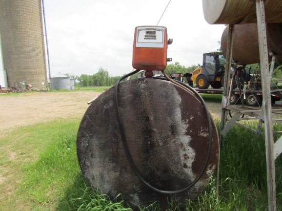 181. 1000 Gallon Fuel Barrel with Gas Boy Electric Meter Pump