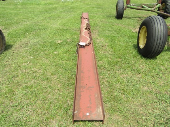 191. 12 Inch X 20 FT. I Beam with Chain for Road Drag