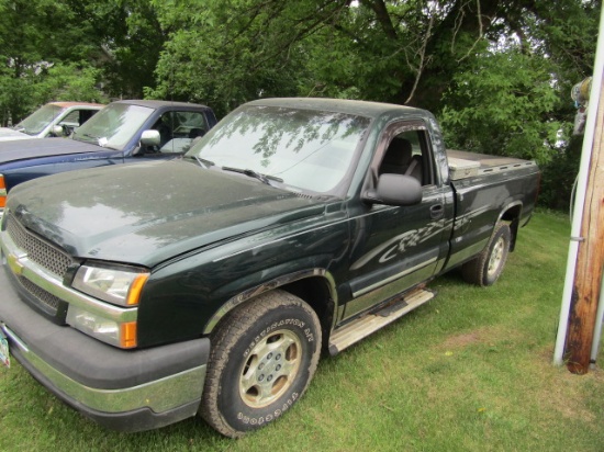 926. 2003 Chevrolet LS 1500 4X4 Pickup, Regular Cab, Long Box, AT, Aluminum