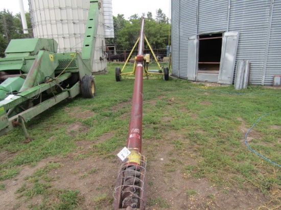 516. Farm King 7 Inch X 51 FT. PTO Auger on Transport, with Auger Boot