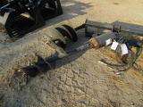 574. 376-942. Skid Loader Hydraulic Post Hole Digger with 12 and 18 Inch Au