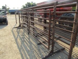 667. 210-374. (1) 24 FT. Free Standing Corral Panel with 12 FT. Gate, 68 In