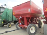 884. 225-309. MN 400 Gravity Box on 14 Ton Wagon, Ext. Pole, 22.5 Tires