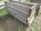 1640. (3) 12 Inch X 4 FT. Wooden Hog Troughs, Bidding is for the Whole Lot