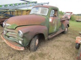 1666. 1954 Chevrolet Pickup, Parts or Repair
