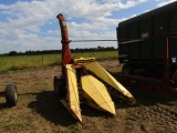 1670. New Holland 717 Forage Harvester with Two Row Wide Corn Head