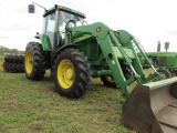 1706. 1998 John Deere Model 7610 MFWD Diesel Tractor, Full Vision Cab, Air,