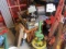 909. 1 H.P. Pedestal Grinder with Eye Protectors on Stand Made From John De