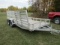 923.2015 Trophy 7 FT. X 17 FT. Tandem Axle Aluminum Utility Trailer, Fold Down