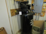 906. Sanborn 155 PSI Vertical Air Compressor, 80 Gallon Tank, 220 Volt