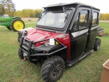 921. Exceptional 2015 Polairs 4 X 4 Ranger Crew, 900 EFI, DOHC, Very Good F