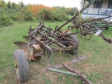 927. John Deere 4 X 16 Inch Pull Type Ground Lift Plow, Coulters, New Lays