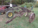 928. John Deere Model 623 2 X 14 Inch Pull Type Ground Lift Plow on Steel,