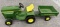 1/16 John Deere Lawn and Garden tractor with trailer, no box