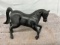Cast Iron horse bank, missing base, Approx. 6 ½”