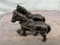 Cast Iron team of horses, Approx. 4 ½”