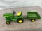 1/16 John Deere 140 Lawn and Garden tractor, repaint, with trailer, no box