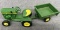 1/16 John Deere Lawn and Garden tractor with trailer, no box