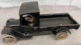 Cast Iron truck with man, Approx. 9”