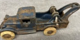 Arcade tow truck, tires are weathered, Approx. 7 ½”