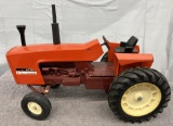 1/16 Allis-Chalmers 7030 tractor, maroon belly, repaint, has paint chips, no box