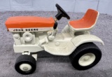1/16 John Deere 140 Patio tractor, orange and white, repaint, no box