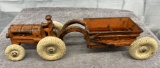 Arcade Allis-Chalmers tractor with dump box, Approx. 12 ½”