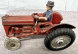 Arcade Ford tractor with man, Approx. 7”