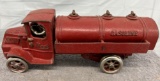 Arcade Mack fuel truck with man, Approx. 23”