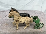 Cast Iron team of horses, horses are Approx. 3 ½”