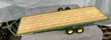 Custom made John Deere Donahue style implement trailer