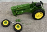 John Deere M tractor, WF, Custom by Gilson Rieke, front axle is broke, muffler needs repair,,