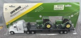 1/64 John Deere equipment hauling set with 2 John Deere 7800 tractors, new in bubble