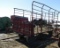 422. 244-323, H&S 9 X 16 Stee Bale Throw Rack on 8 Ton Kasten Wagon, Poor F