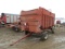 456 360-812 New Holland Crop Carrier, 14' Open Top Forage Box, on Coby HD 4 Wheel Wagon, 11L16 Tires