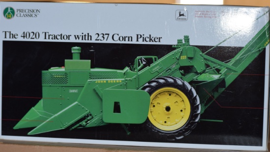 14.    221-396. 1/16 JD 4020 With Corn Picker, Precision # 14, NIB, Tax