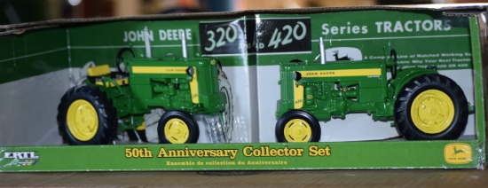 27.   221-375, 1/16 JD 320 & 420 50thj Anniversary Set NIB, Tax