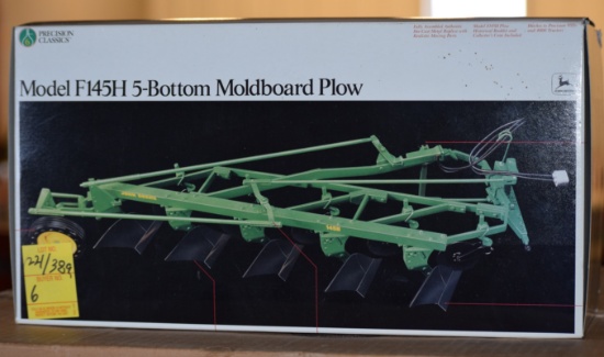 6.       221-389. 1/16 JD Model F145 A 5 Bottom Plow, Precision # 6, NIB, T