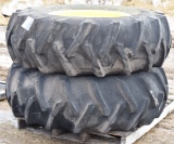 144. 258-505, (2) 18.4 X 26 Inch Combine Tires on 8 Hole Rims, Your Bid X 2