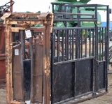 174. 242-355. Foremost Livestock Working Chute with Self Locking Head Gate,
